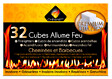 CHEMINETT - Allume feu 32 cubes premium quality base paraffine - vignette