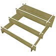 VIDAXL - vidaXL Jardinière à 3 niveaux 90 x 90 x 35 cm Bois imprégné - vignette