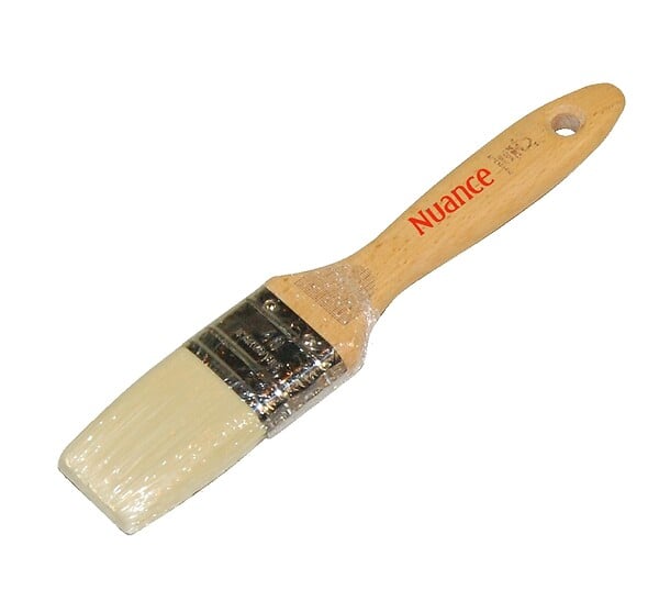 Pinceau brosse plate queue de morue pour peintures glycéro et