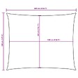 VIDAXL - vidaXL Voile de parasol Tissu Oxford rectangulaire 4x6 m crème - vignette