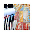 EIFFEL ART CONSTRUCTION - Carrelage sol / mur effet bois vieilli jaune moutarde 14,4 x 89,3 cm YUGO R ALBERO - vignette