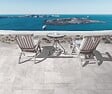 TINKER - Carrelage imitation travertin Antibes gris  44x66 cm - vignette