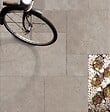 TINKER - Carrelage imitation travertin Ferrat marron Antiderapant 44x66 cm - vignette