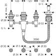 HANSGROHE - Hansgrohe Corps d'encastrement pour combiné mélangeur 4 trous de baignoire (13244180) - vignette