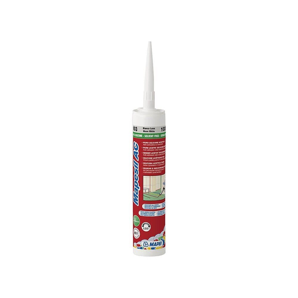 Mastic silicone MAPESIL AC - Coloris : 120 Noir- réf : 4812042IT