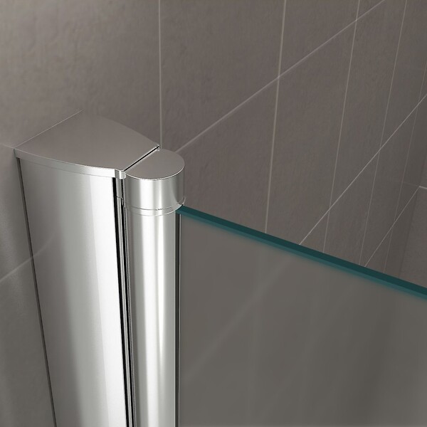 SANIVERRE - GINA Porte de douche H.195 x L. 100 à 104 cm verre dépoli opaque 6 mm - large