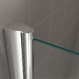 SANIVERRE - GINA Porte de douche H.195 x L. 100 à 104 cm verre dépoli opaque 6 mm - vignette