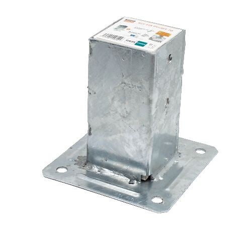 Pied De Poteau De Jardin Carré Zingué à Enfoncer - 101 X 900 X 2 Mm 41346447