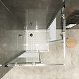 SANIVERRE - LANA+ Cabine de douche coulissante 90x90 H190 cm centre-opaque verre 6 mm - vignette