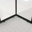SANIVERRE - LANABLACK Cabine de douche 70x80 H180 cm semi-opaque verre 6 mm porte coulissante - vignette