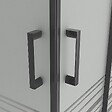 SANIVERRE - LANABLACK Cabine de douche 70x80 H180 cm semi-opaque verre 6 mm porte coulissante - vignette