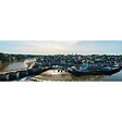 CEANOTHE - Tableau sur toile entrée port Saint-Goustan 30x97 cm - vignette