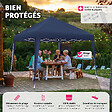 tectake - Tonnelle 3x3m  bleu - vignette