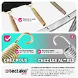 tectake - Trampoline modèle B Ø 396 cm, certifié GS pour un maximum de sécurité  noir/bleu - vignette