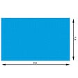 tectake - Bâche de piscine Rectangulaire et Auto-flottant  bleu - vignette