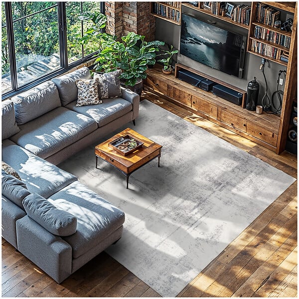 tectake - Tapis design vintage à poils courts motif abstrait délavé 240x340cm - large