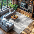 tectake - Tapis design vintage à poils courts motif abstrait délavé 240x340cm - vignette