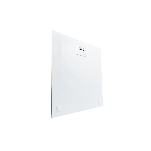 CEANOTHE - Tableau sur verre paon humain 45x45 cm - large