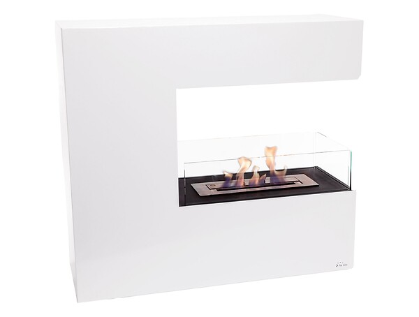 Cheminée Murale éthanol Noble Flame – Blanc, Inox, Moderne, Occasion
