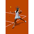 CEANOTHE - Tableau sur toile tennis 45x65 cm - vignette