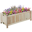 tectake - Carré potager Pliable  marron - vignette