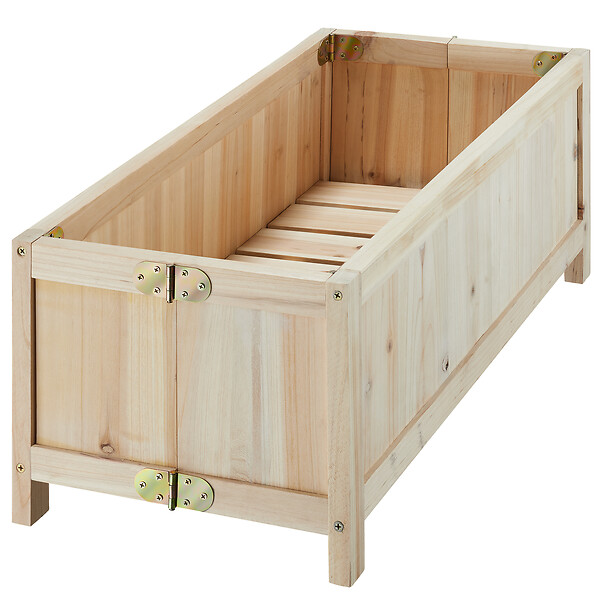 tectake - Carré potager Pliable  marron - large