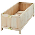 tectake - Carré potager Pliable  marron - vignette