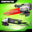 CONSTRUCTOR - Meuleuse d angle 1200W -125MM - vitesse variable - Coffret de rangement - vignette