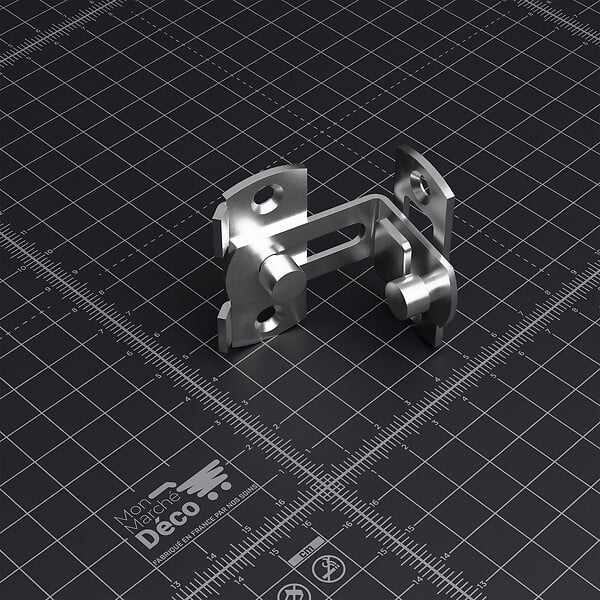 Antique Droit Loquet Crochet Bras Oscil Bronze Plaqué