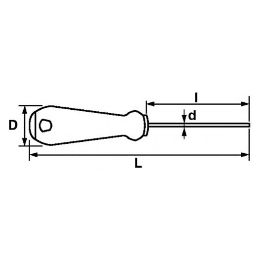 SAM OUTILLAGE - Tournevis fente mécanicien - large