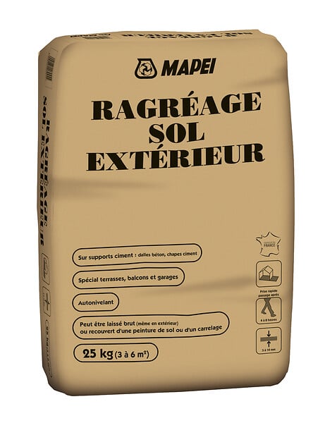 Ragréage Sol extérieur sac 25kg MAPEI Brico Cash