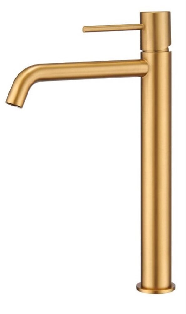 Mitigeur+de+lavabo+haut+monocommande+MONZA+-+Or+rose+brosse