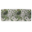 TENDANCE - Grand Tapis de salle de bain en Microfibre 45 x 120 cm déco Jungle Fever kaki - vignette