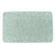 TENDANCE - Tapis de salle de bain Vert Eucalyptus en Microfibre à mémoire de forme 50 x 80 cm - vignette