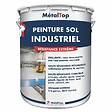 METALTOP - Peinture Sol Industriel -  Ivoire clair - Ton pierre - RAL 1015 - Pot 1L - vignette