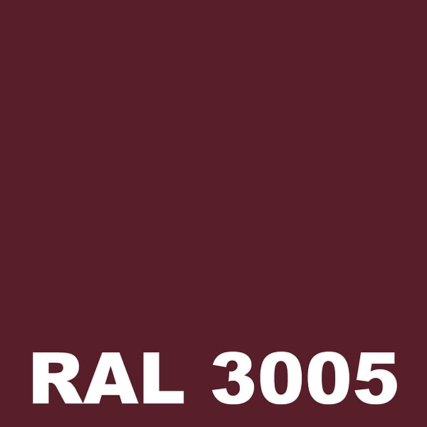 METALTOP - Peinture Sol Bois -  Rouge vin - RAL 3005 - Pot 1L - large