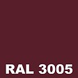 METALTOP - Peinture Sol Bois -  Rouge vin - RAL 3005 - Pot 1L - vignette
