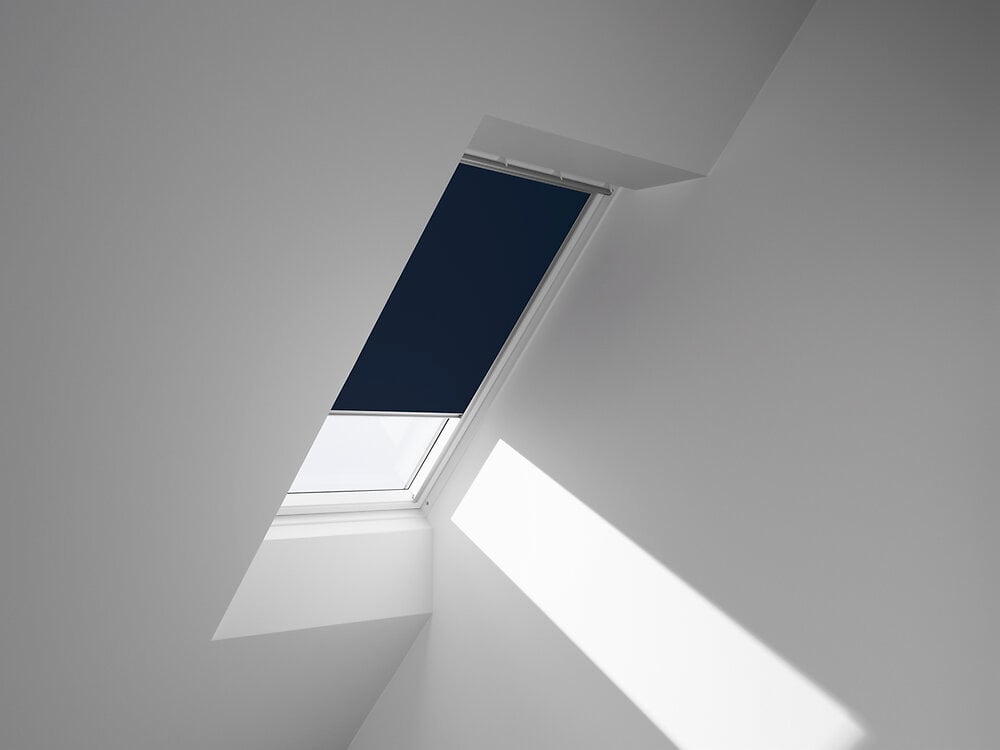 VELUX - Store occultant fenêtre de toit - Polyester - Bleu foncé - 78x98cm - large