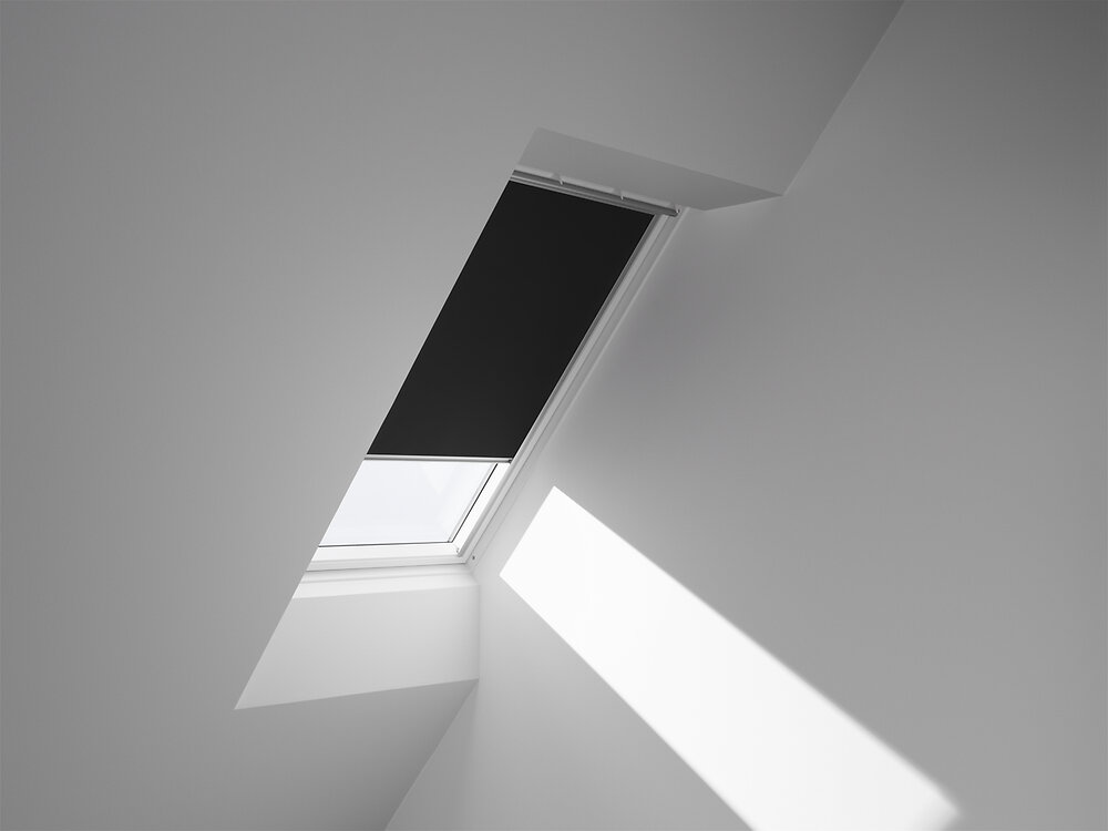 VELUX - Store occultant fenêtre de toit - Polyester - Noir - 134x98cm - large