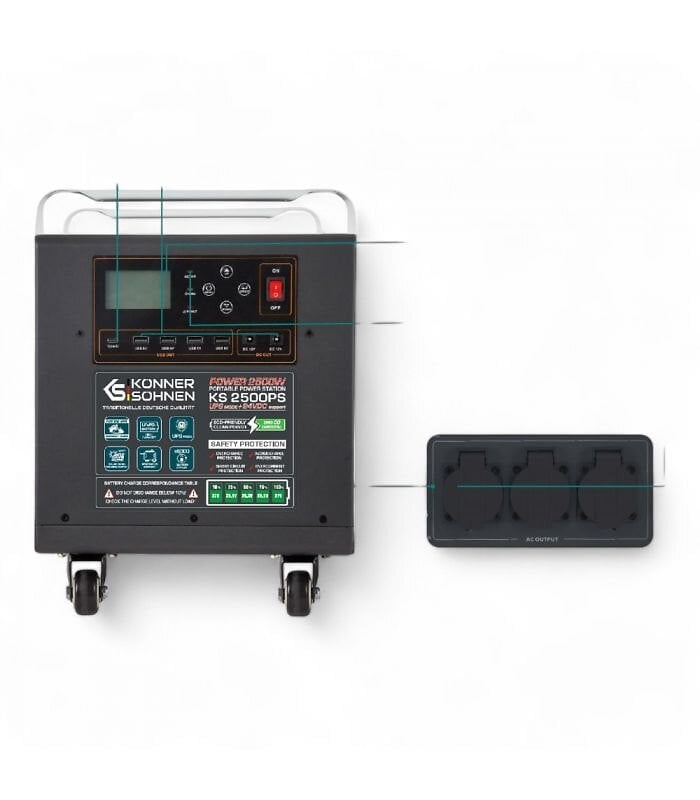 Station+d%27energie+portable,+2500W+-+Konner+Sohnen+KS+2500+PS