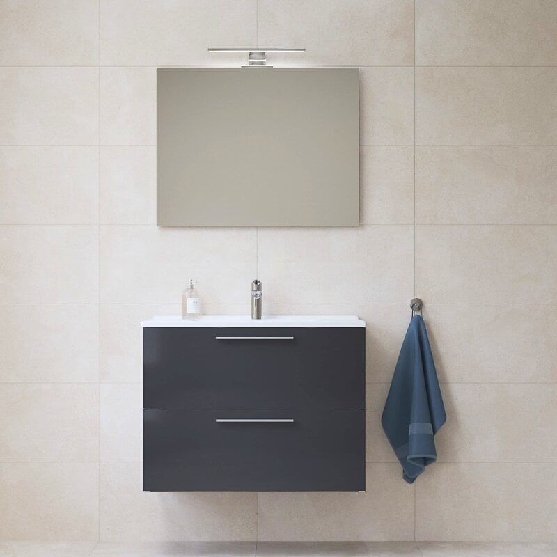 Vitra+Mia+ensemble+avec+meuble+preassemble+79x61x39,5+cm+++miroir+++lavabo+++eclairage+LED,+anthracite+brillant+(MIASET80A)