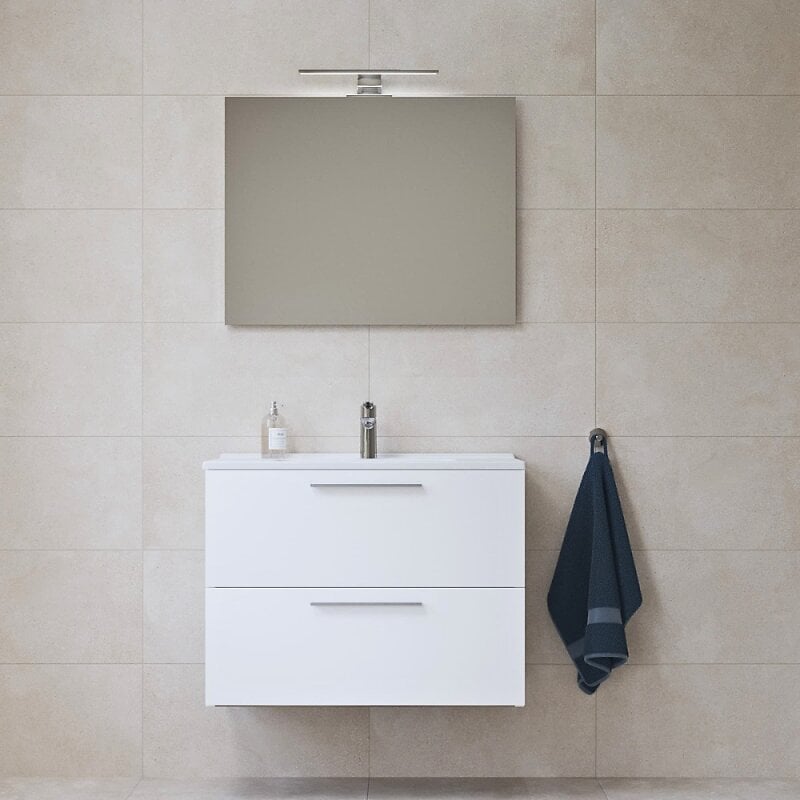 Vitra+Mia+ensemble+meuble+preassemble+79x61x39,5+cm+avec+lavabo,+miroir+avec+eclairage+LED,+Blanc+brillant+(MIASET80B)