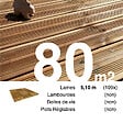 TERRASSEENBOISFR - Planches de terrasse Pin autoclave Marron pour 80 m², Longueur 5,1 m. - vignette