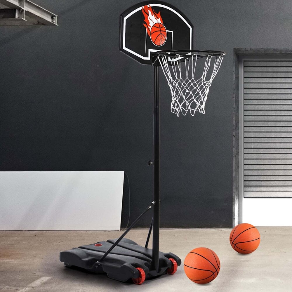 Panier+de+basket+sur+pied+hauteur+reglable+140+à+210+cm