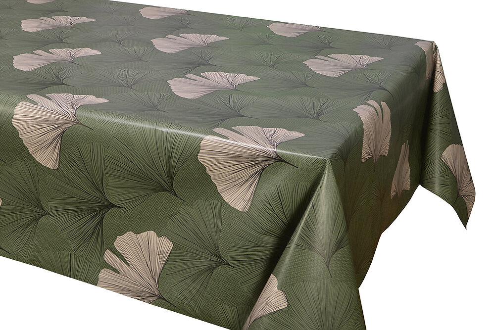 Nappes biais superieure 140x250 cm chantou vert