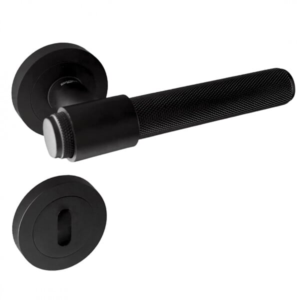 Lock Scout Lot De 12 Poignées De Porte Droites Avec Garniture Ronde