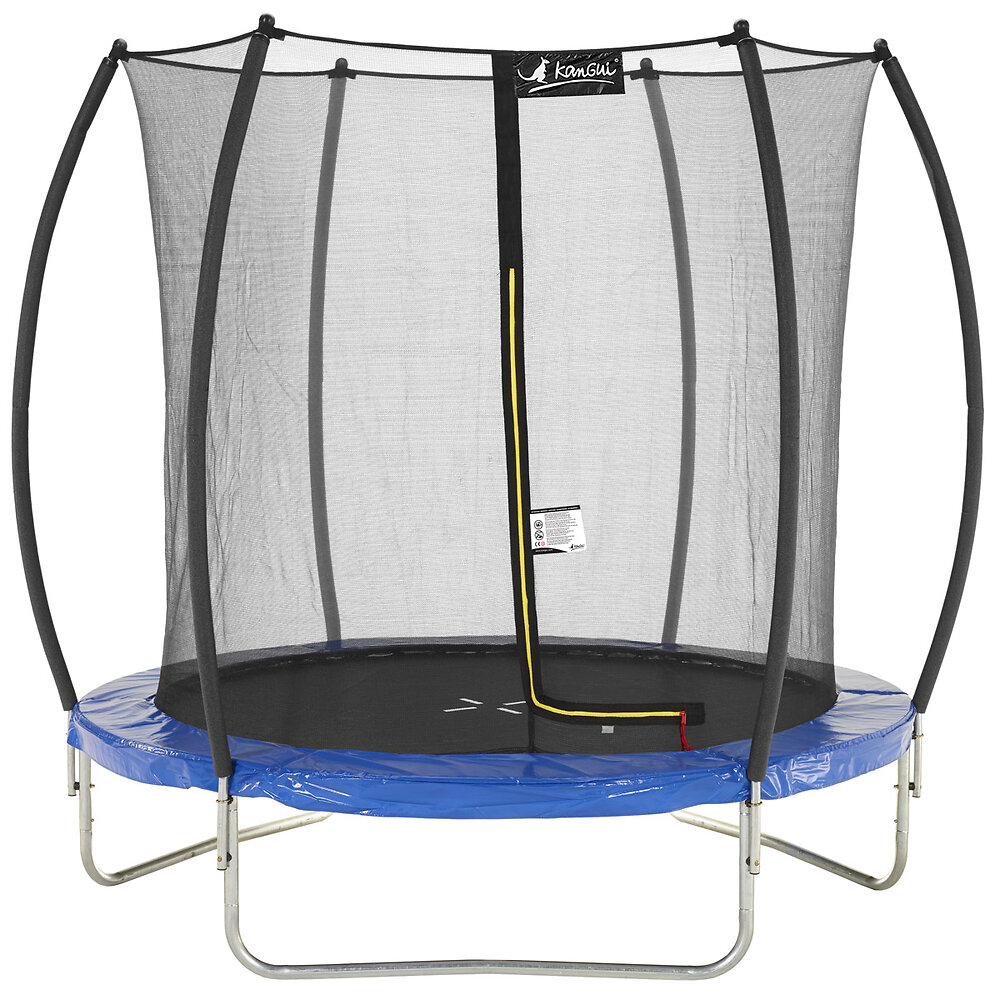 Trampoline+rond+Ø250cm+avec+filet+de+securite+interieur+-+FPR+250