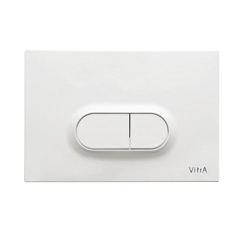 Vitra+Loop+O+plaque+de+declenchement+double+touche,+blanc+brillant+(740-0500)