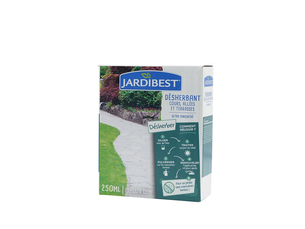 JARDIBEST - Désherbant concentré 250 ml cours allées et terrasses - large