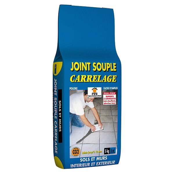 Joint fin carrelage gris argent - 1kg